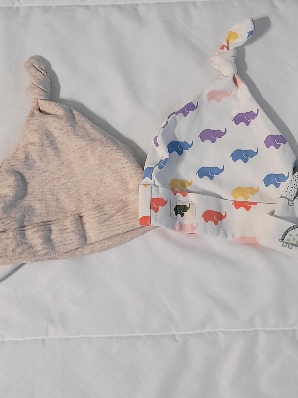 Baby Top Knot Hats, NB & 0-3 Month - Picture 2 of 4